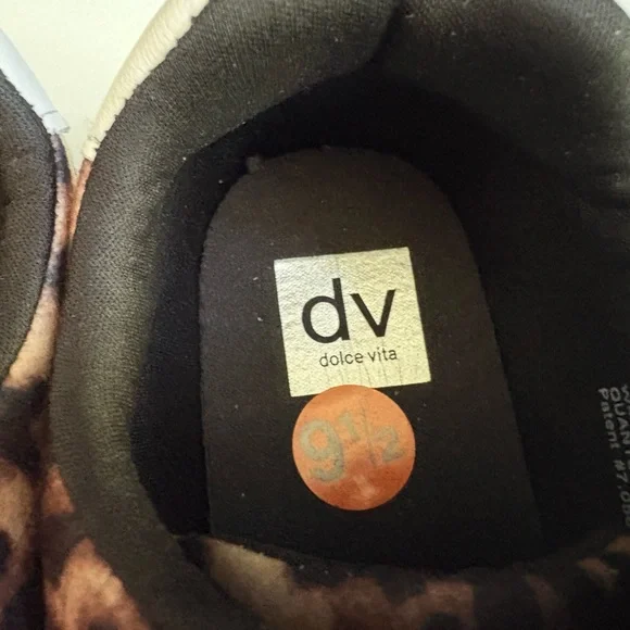 NWOB DV by Dolce Vita Quantum Charm Leopard Sneakers 9.5 - Picture 6 of 9